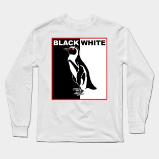 Black and White Long Sleeve T-Shirt